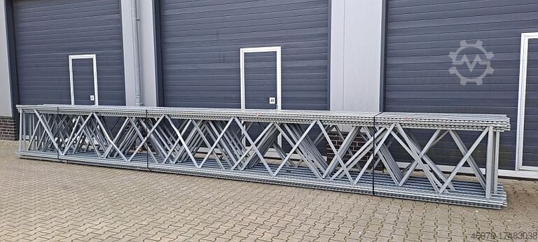 Hochregallager Palettenregalständer SSI Schäfer PR600 / P 173 / 8.000 x 1.050 mm / sendzimir verzinkt