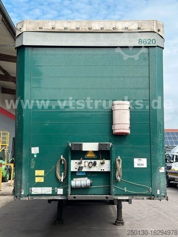 Brandalı açık yarı römork SCHMITZ CARGOBULL S01 Megatrailer Pritsche+Plane Edscha Verdeck