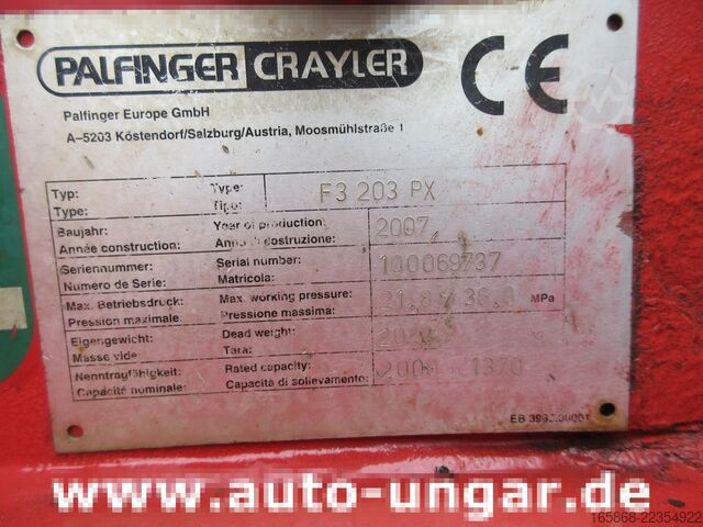  Palfinger F3 203 PX Mitnahmestapler 3x3 Allrad Spe