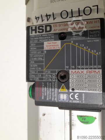 ELETTROMANDRINO BIESSE 7,5KW HSD H6392H0306 - ES919
