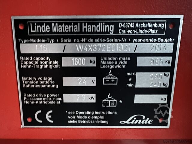 L 16 * KAUP - DRUM bilincs * DEMO !!! LINDE L 16 * KAUP - DRUM  clamp * DEMO !!