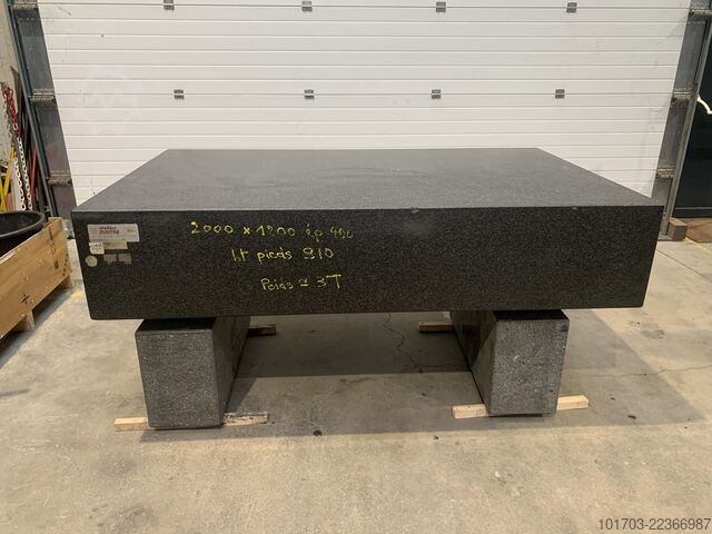 Marbre en granit ATELIERS MAITRE 2000 x 1200 x 400 mm