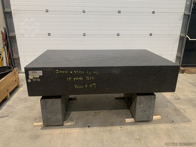 Marbre en granit ATELIERS MAITRE 2000 x 1200 x 400 mm