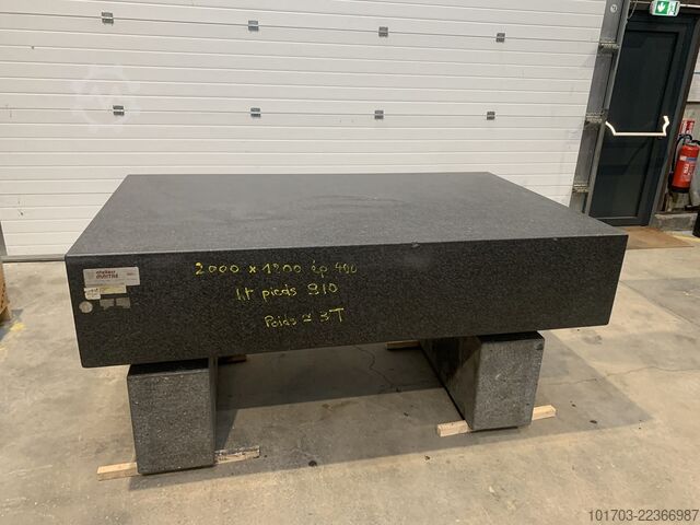 Marbre en granit ATELIERS MAITRE 2000 x 1200 x 400 mm