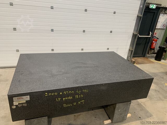 Marbre en granit ATELIERS MAITRE 2000 x 1200 x 400 mm