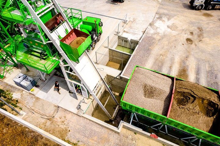 Stationäre Betonmischanlage 110m³ Stationary Concrete Batching Plant 110m³ Stationary Concrete Batching Plant