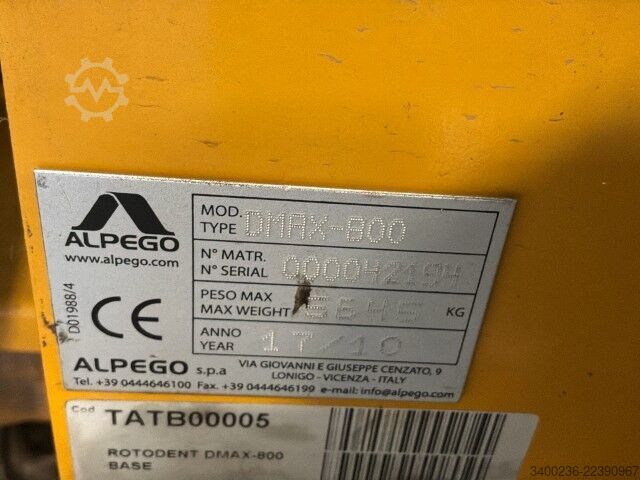 Freesmachine Alpego D Max 800