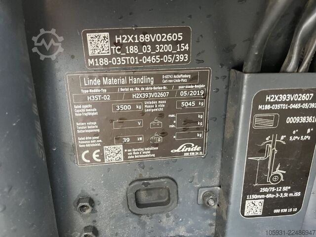 LPG targoncák Linde H35T-02