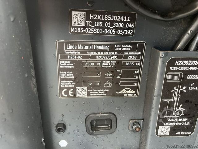 LPG targoncák Linde H25T-02