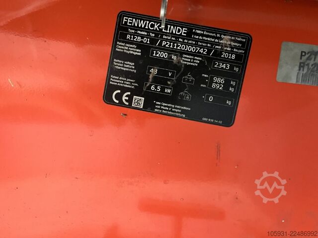 Wózek reach truck Linde R12B-01