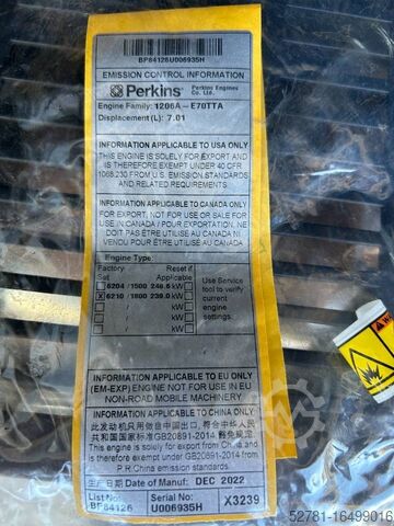 Aggregaat Perkins 1206A-E70TTAG3 - 275kVA Surplus genset - DPX-15712