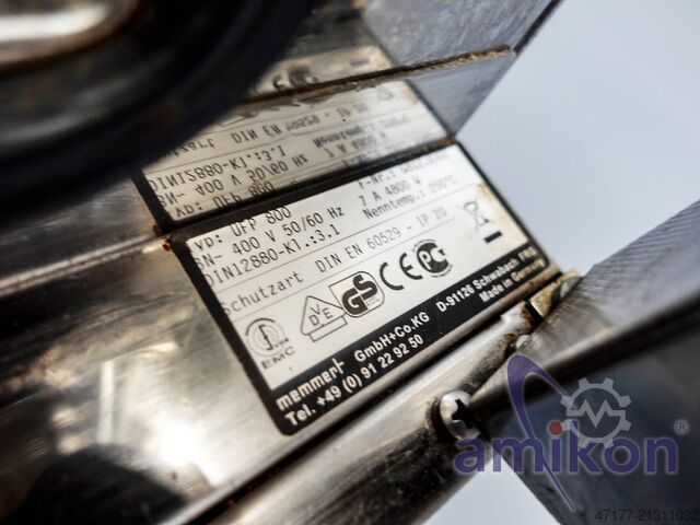 10°C bis + 250°C  / 749 Liter Memmert Universal - Wärmeschrank UFP 800