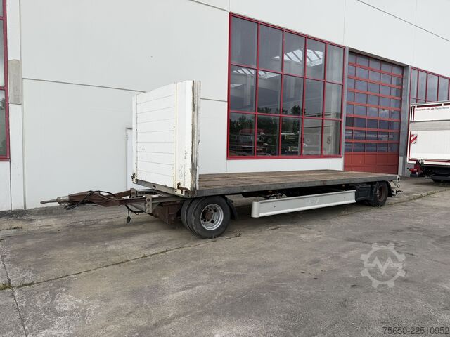 Åben trailer Fliegl ZPS180  2 Achs Jumbo-Plato- Anhänger