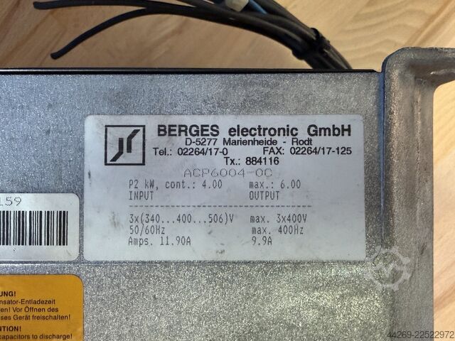 Convertizor de frecvență Berges tip ACP6004-OC Berges ACP6004-OC