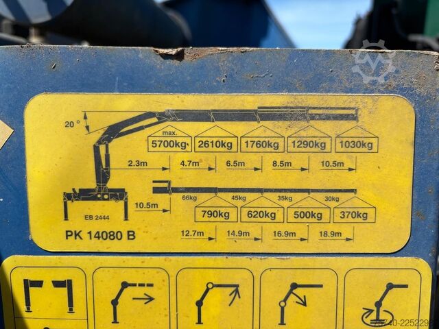  MAN LE 220 B + PALFINGER PK 14080 - 3X EXT + HAAKAR...