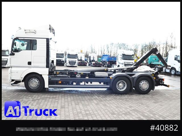 Φορτηγό γερανός roll-off MAN TGX 26,400 BL Meiller Funk, Lenkachse,