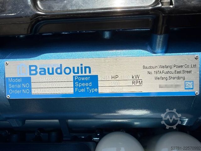 Agregat Baudouin 16M33G2000/5 - 2065 kVA generator - DPX-19886