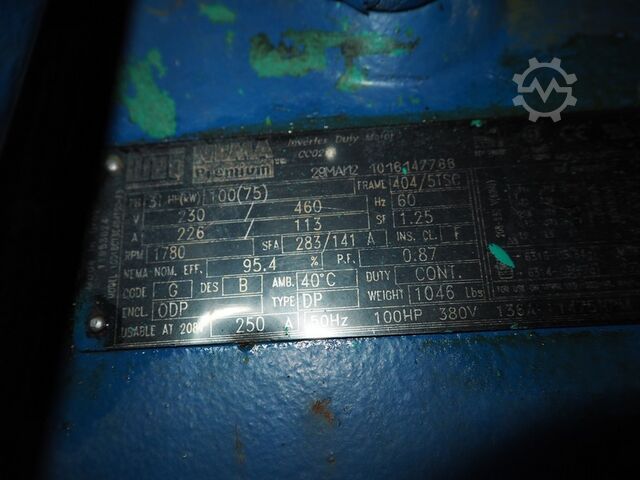 Περιστροφικός βιδωτός συμπιεστής αέρα Sullivan Palatek 75UD VFD