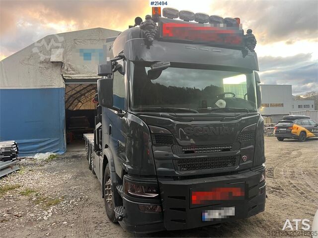 Vinç kamyonu Scania G560 8x2 pusher crane truck w/ onspot, 2023 50t/m