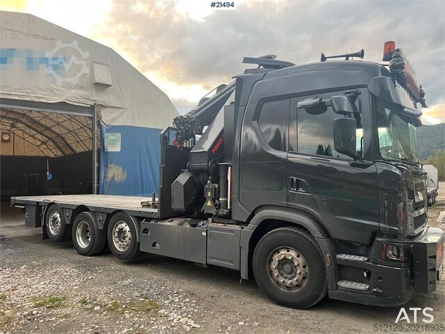 Vinç kamyonu Scania G560 8x2 pusher crane truck w/ onspot, 2023 50t/m