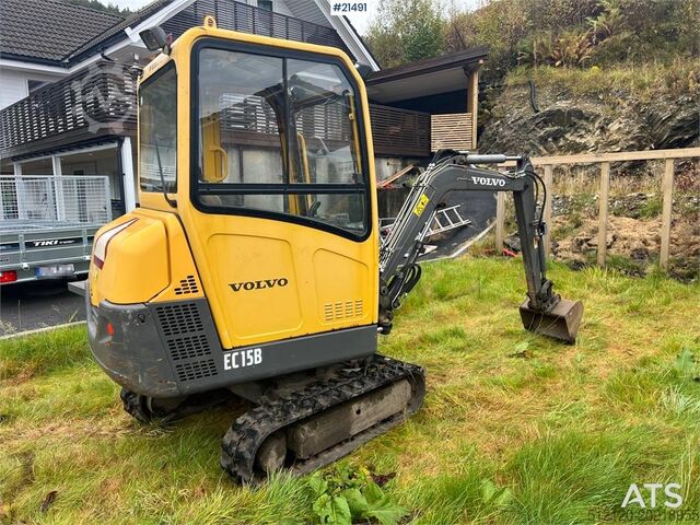 Μίνι εκσκαφέας Volvo EC15B xtv excavator w/ trench bucket and hydraulic