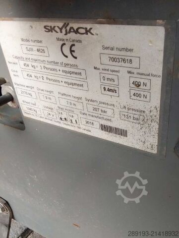 Hoogwerker knikmachines Skyjack SJ III 4626 Elektro 9,92 m