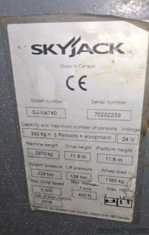 Hoogwerker knikmachines Skyjack SJ III 4740 Elektro 13,80m