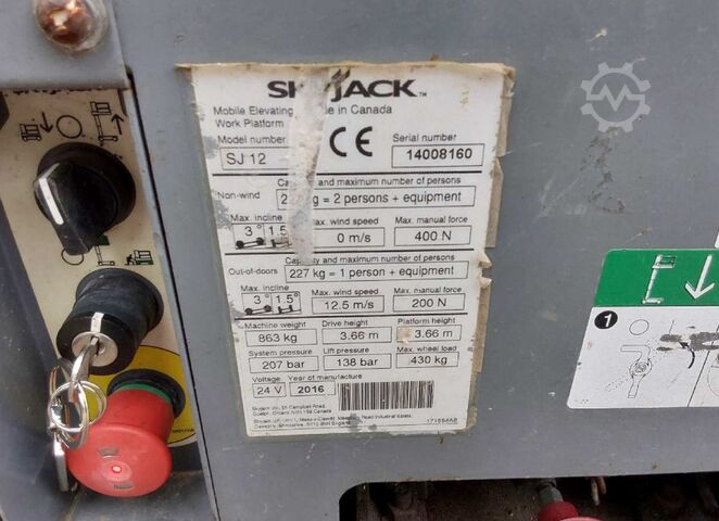 Hoogwerker knikmachines Skyjack SJ 12 Elektro 5,65 m