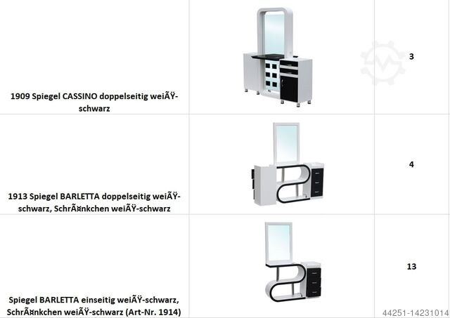 NIEUW Kappersuitrusting Stoelen FIGARO