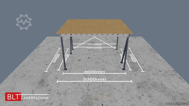Plattform för lagring 21,25 m² Lagerbühne , OK 300 cm 500 kg/m², sofort ab Lager