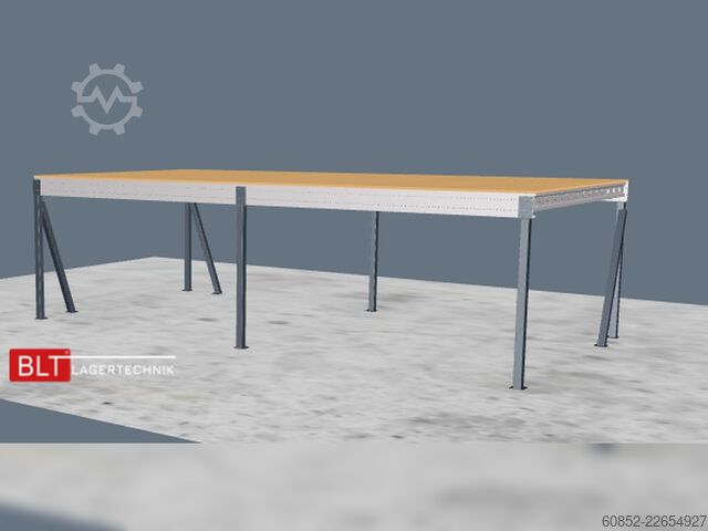 Plataforma de armazenamento 5x10m Lagerbühne , Belastung : 500kg/qm Unterkante: 2,5m , ca. 50qm Systembühne