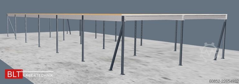 Plataforma de armazenamento 10x25m Lagerbühne , Belastung : 500kg/qm Unterkante: 3,0m , ca. 250qm Systembühne