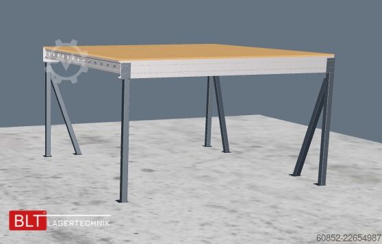 Plataforma de armazenamento 5x5m Lagerbühne , Belastung : 500kg/qm Unterkante: 2,5m , ca. 25qm Systembühne
