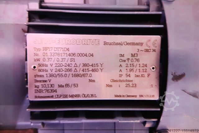 Gebogen rollenbaan invoer-uitvoer TGW ZKRF Zu-Ablauf-KRF Förderbreite 410 mm