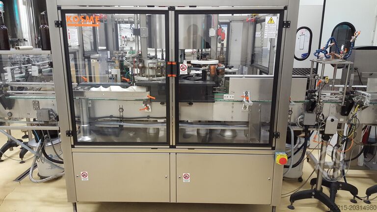 KOSME Extrafix 504/6 SC2 E3 koudlijm / natlijm etiketteermachine (2010) KOSME Kaltleim / Nassleimetikettierer