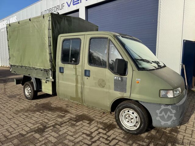 Platform van dobbeltkabine Fiat Ducato **2500DIESEL-EX BELGIAN ARMY**