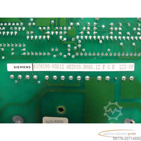 Composant Siemens SIMODRIVE 610/210 VSA FBG 6SC6100-0GA12 Stromversorgung --