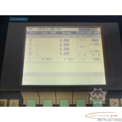Komponent Siemens SINUMERIK 802C 6FC5500-0AA11-1AA0 Bedientafel Version C SNC-A5E01169222