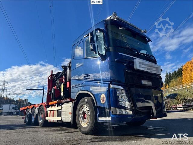 Crane Volvo FH540 Combi truck w/ 54 t/m Fassi crane w/ Jib and