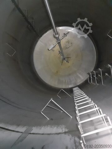 Opslagtank van 118.000 liter van V4A met balkroerwerk Hinke 8778