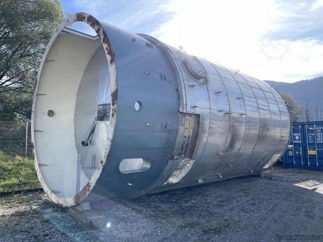 Opslagtank van 118.000 liter van V4A met balkroerwerk Hinke 8778
