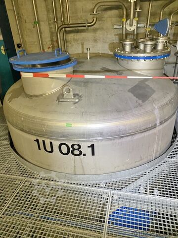 25000 liter dubbeldekstank gemaakt van V2A (2 x 12500 liter) INOX - MAURER AG 8749