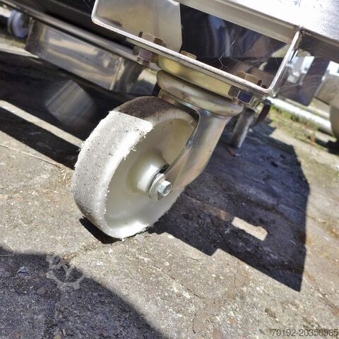 735 liter mobiele rechthoekige container gemaakt van V2A  8700