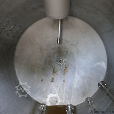 Tank van 10000 liter gemaakt van V2A met roerwerkflens  8171