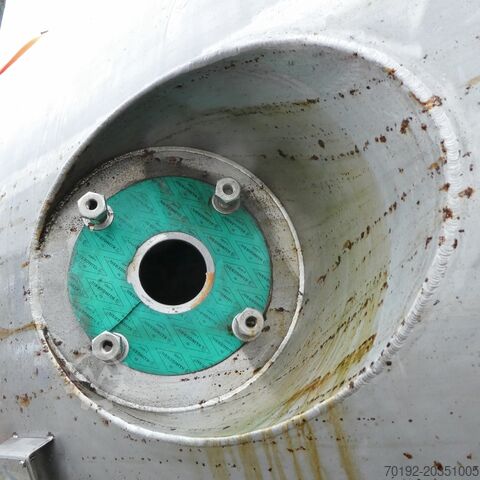 Tank van 10000 liter gemaakt van V2A met roerwerkflens  8171