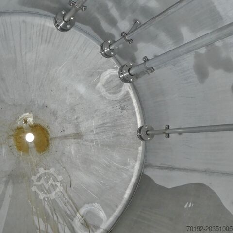 Tank van 10000 liter gemaakt van V2A met roerwerkflens 8171