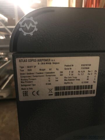 Compresor de tornillo Atlas Copco GX2FF EP