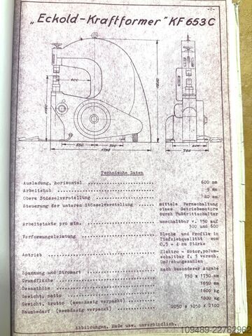 Kraftformer/ECKOLD KF 653 C & værktøjer ECKOLD KF 653 C & Werkzeuge