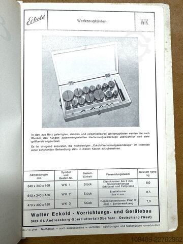 Kraftformer/ECKOLD KF 653 C & værktøjer ECKOLD KF 653 C & Werkzeuge