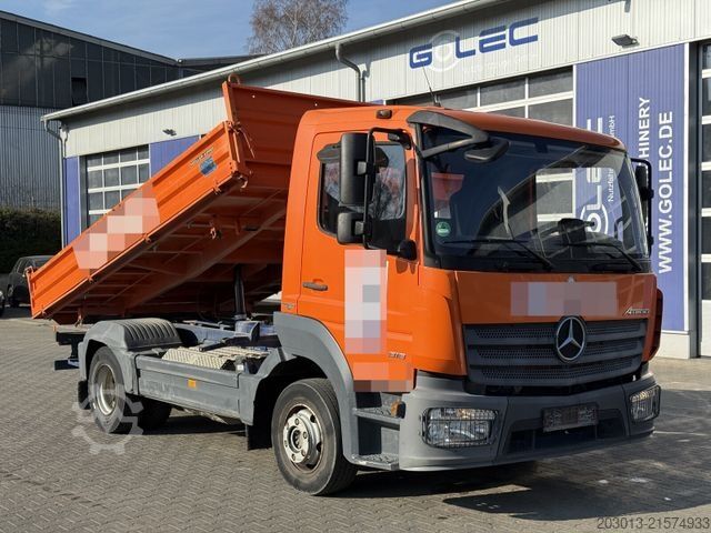 Tippbil skåpbil MERCEDES-BENZ ATEGO 818 K 4x2 Kipper Off. Kasten